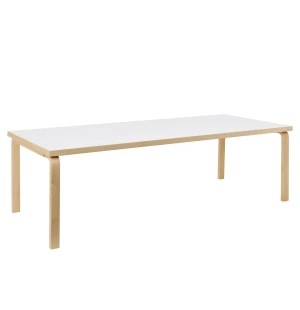 Artek 86A pöytä 240x100 cm, koivu/valkoinen kuva