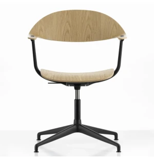 Vitra MYNT työtuoli, 4-sakarainen jalusta, tammiviilu/Deep Black kuva