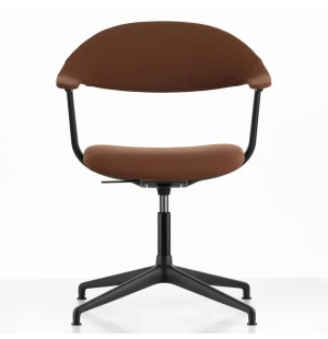 Vitra MYNT työtuoli, 4-sakarainen jalusta, Marron Cognac/Deep Black kuva