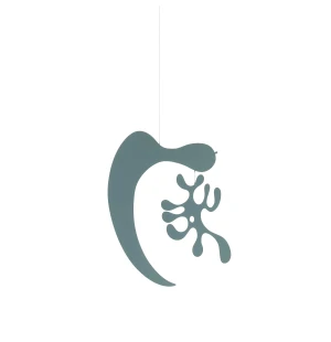 Vitra PLYWOOD MOBILE AL hängande mobil, ice grey image