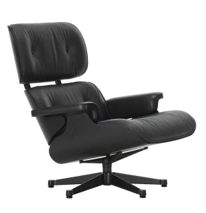 Vitra EAMES LOUNGE CHAIR fåtölj, Chestnut black - Leather Nero 66 image