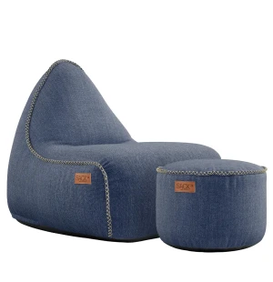 SACKit COBANA LOUNGE säckstol & sittpuff, indigo image