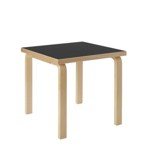 Artek LASTENPÖYTÄ 80C, koivu/musta linoleumi kuva
