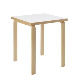Artek PÖYTÄ 80C 60x60 cm, koivu/valkoinen laminaatti kuva