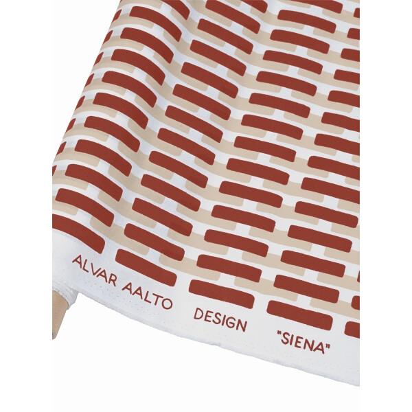 Artek SIENA puuvillakangas tiilenpunainen-hiekanruskea varjo kuva