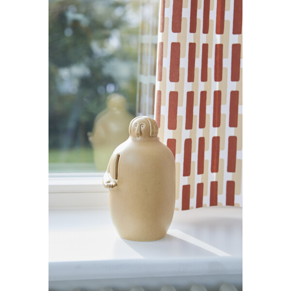 Artek SIENA puuvillakangas tiilenpunainen-hiekanruskea varjo kuva