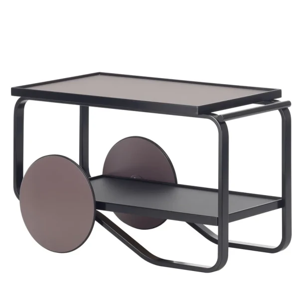 Artek Tea Trolley 901 black laquered dark version by Hella Jongerius image