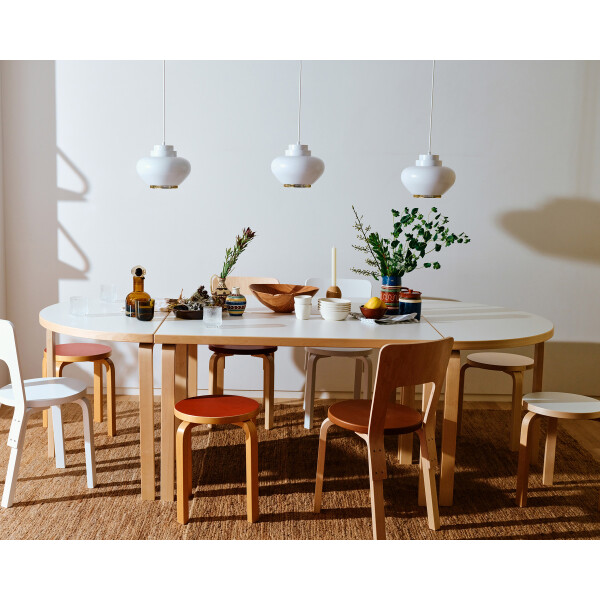 Artek Aalto Table Square 81C Aalto Table Half Round 95 Chair 66 Stool 60 Pendant A333 kuva