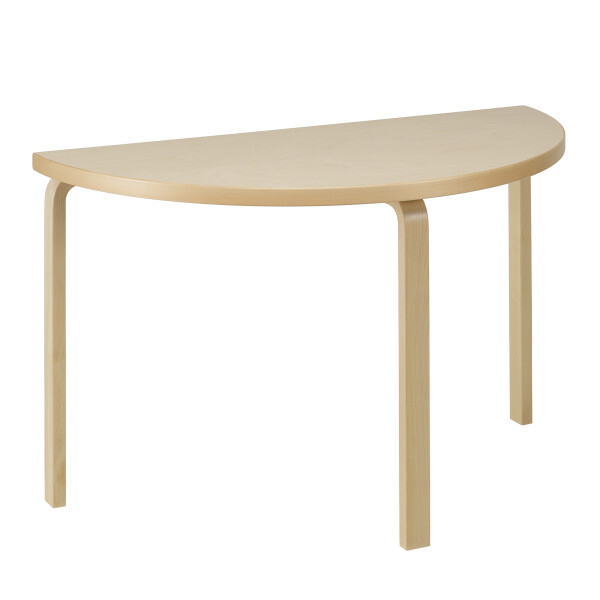 Artek Aalto Table half round 95 birch veneer image