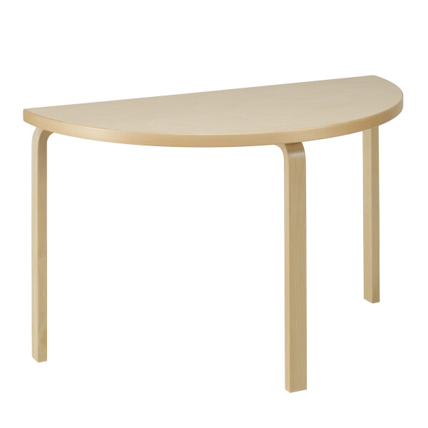 Artek Aalto Table half round 95 birch veneer kuva