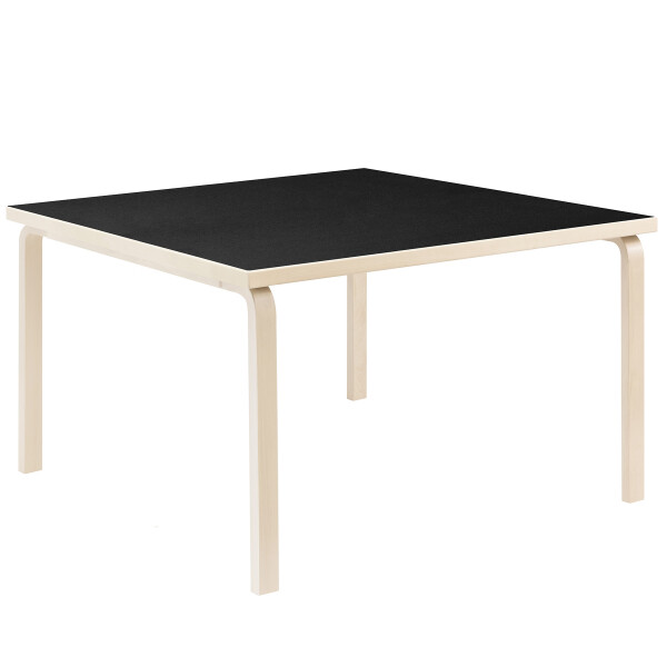 Artek Aalto Table square 84 black linoleum kuva