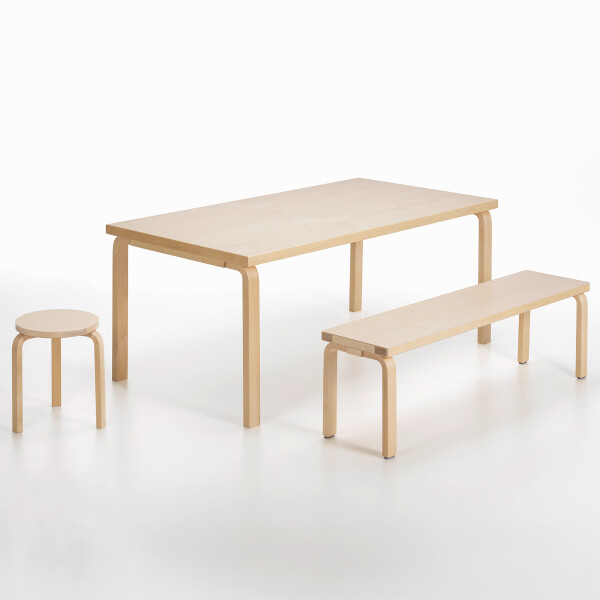 Artek Bench 168B Table 83 Stool 60 image