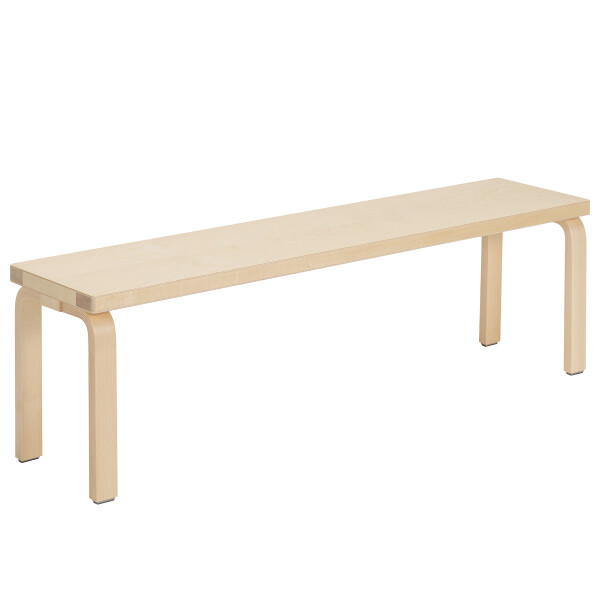Artek Bench 168B solid top clear lacquer image