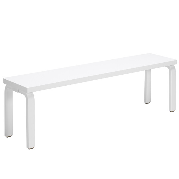 Artek Bench 168B solid top white lacquer image