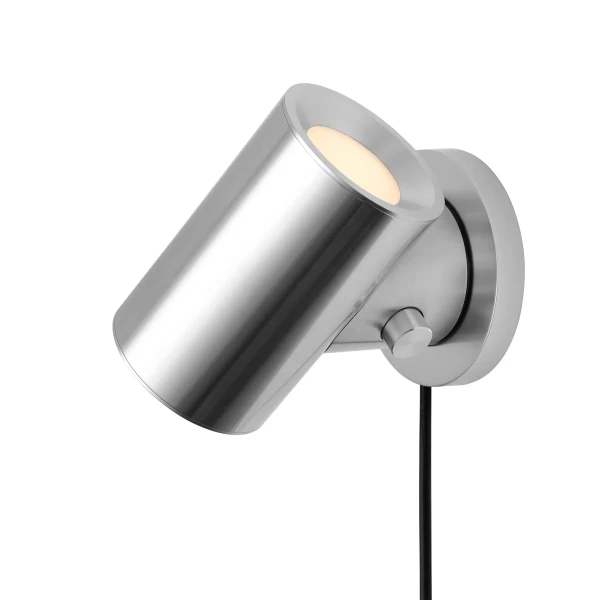 Beam wall lamp polished aluminum top view muuto kuva