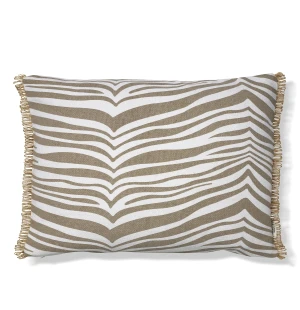 Classic Collection ZEBRA kudde 40×60, taupe/vit image