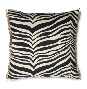 Classic Collection ZEBRA kudde 50×50, svart image