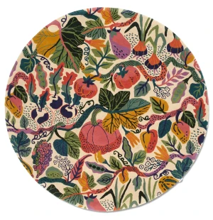 Classic Collection HERITAGE GARDEN villamatto pyöreä, cream multi kuva