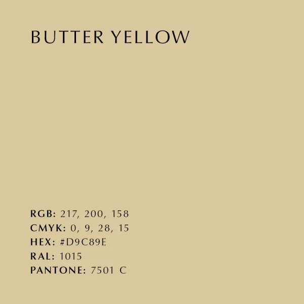 Colour swatch aluminium butter yellow kuva