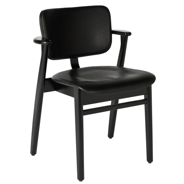 Domus Chair black stained leather upholstery black master kuva