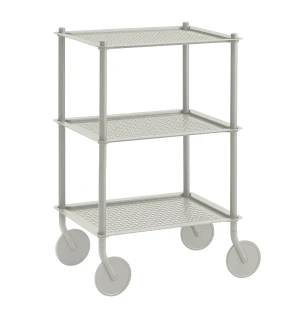 Muuto FLOW TROLLEY vaunu 3-taso, harmaa kuva