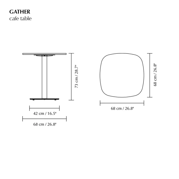 Gather cafe table kuva