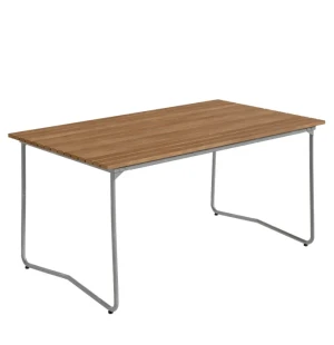 Grythyttan Stålmöbler BOVIK bord, obehandlad teak/varmförzinkad image