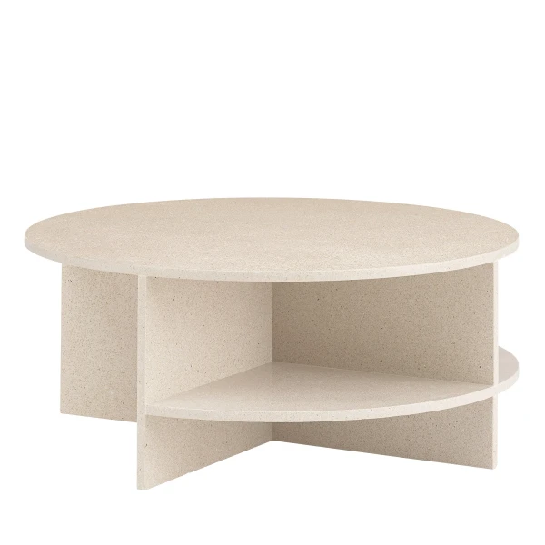 Halves coffee table light taupe terrazzo muuto kuva