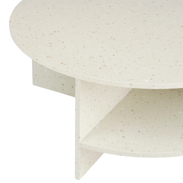 Halves coffee table off white terrazzo detail muuto kuva