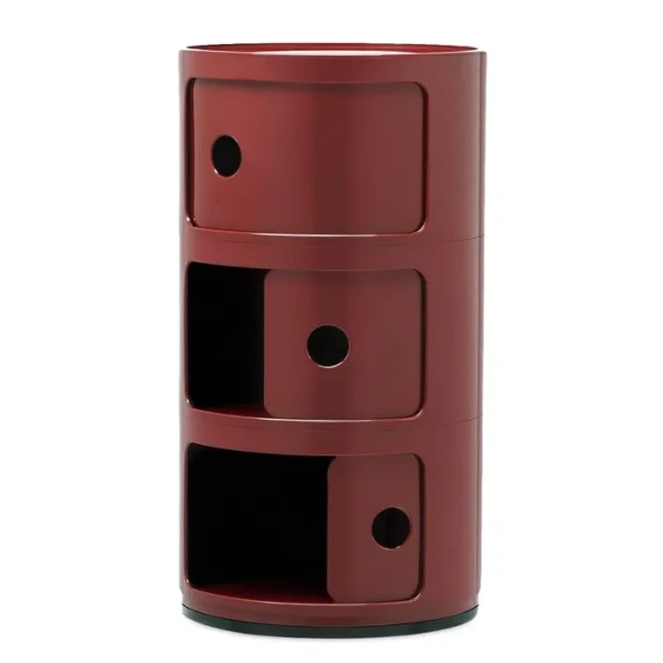 Kartell Componibili new colors Burgundy open kuva