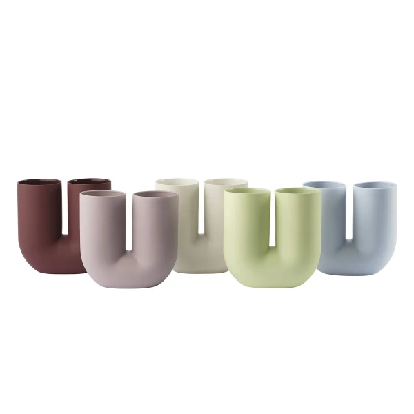 Kink vase 26 deep red dusty lilac sand light green light blue family muuto hi res 150 kuva