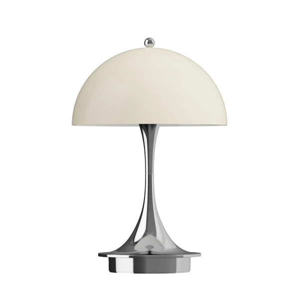LP Panthella V3 160 Portable Opal Beige Chrome Off image
