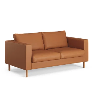 Swedese SOLID 2-sits soffa, Elmo Baltique 43003 Cognac/oljad ek image