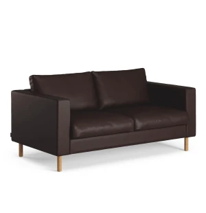 Swedese SOLID 2-sits soffa, Elmo Baltique 93002 Mörkbrun/oljad ek image