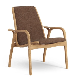 Swedese LAMINETT EASY CHAIR nojatuoli, ruoste/öljytty tammi kuva