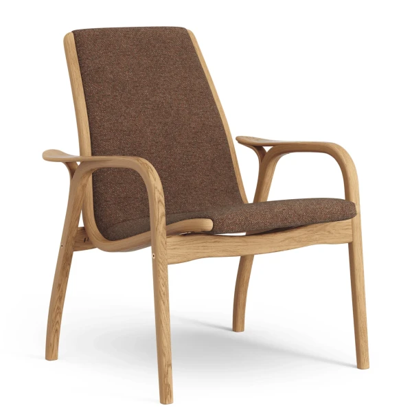 Laminett easy chair Oiled Oak Fabric Gudbrandsdalen Amdal 580 Rust image