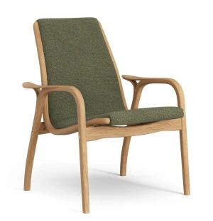 Swedese LAMINETT EASY CHAIR nojatuoli, vihreä/öljytty tammi kuva