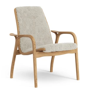 Swedese LAMINETT EASY CHAIR nojatuoli, lampaantalja Moonlight/öljytty tammi kuva