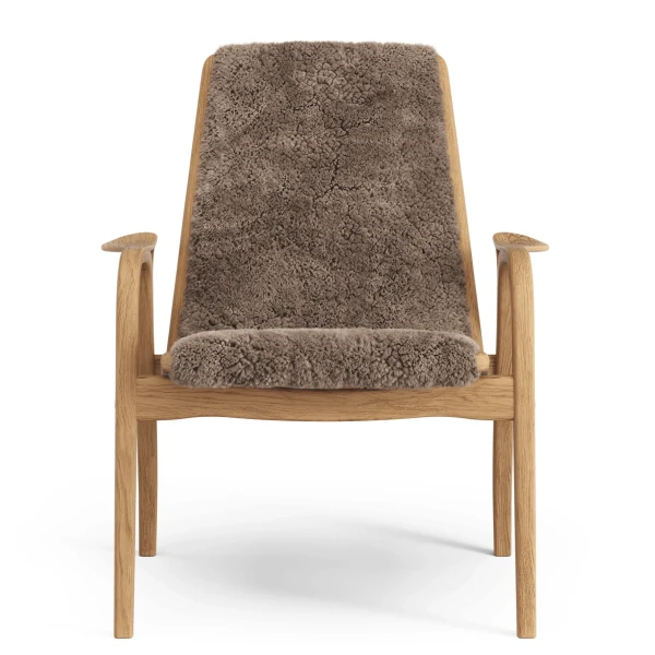 Laminett easy chair Oiled Oak Sheepskin Sahara Front image