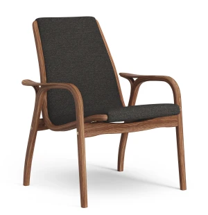 Swedese LAMINETT EASY CHAIR nojatuoli, antrasiitti/pähkinä kuva