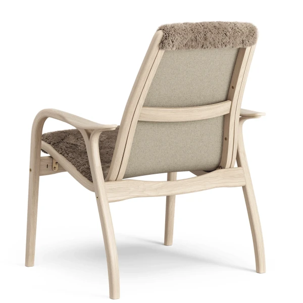 Laminett easy chair White Oak Sahara Sheepskin Back image