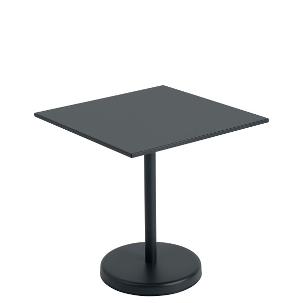 Linear steel cafe table square 70x70 black  image