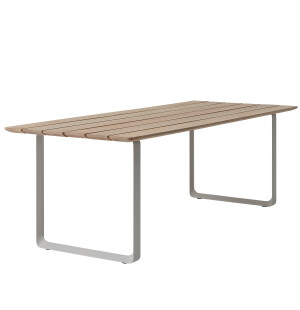 Muuto 70/70 bord 225x90, mahogny/grå image