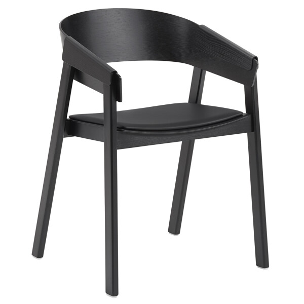 Muuto Cover armchair black refine black leather kuva