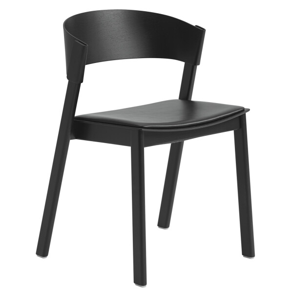 Muuto Cover side chair black refine leather kuva