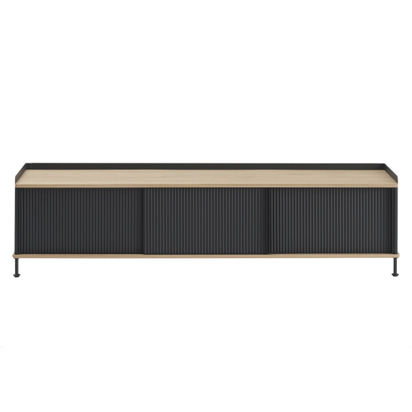 Muuto Enfold sideboard 186x45 h48 oak anthracite black front image