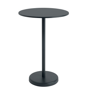 Muuto LINEAR STEEL cafébord Ø70 h105, antracit svart image