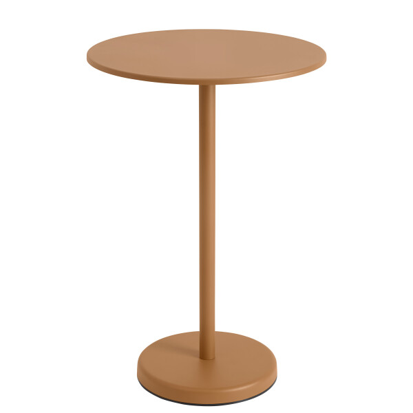 Muuto Linear steel cafe table round o 70 h 105 burnt orange image