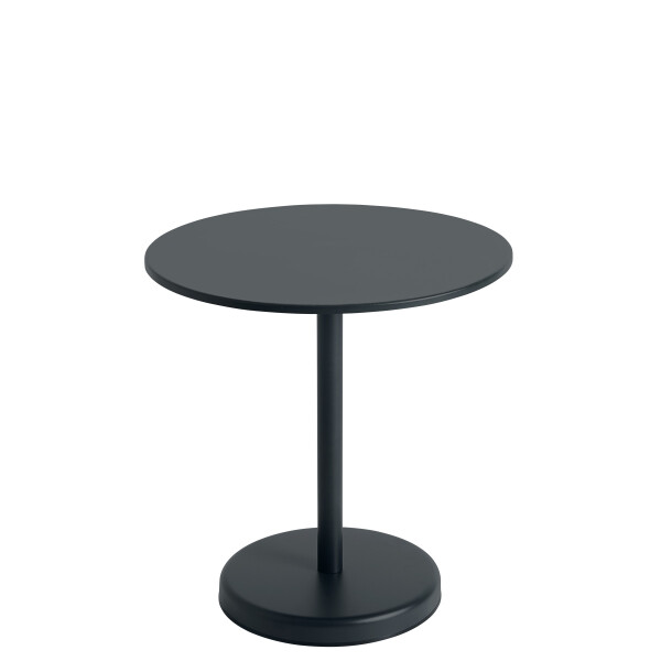 Muuto Linear steel cafe table round o 70 h 73 black kuva