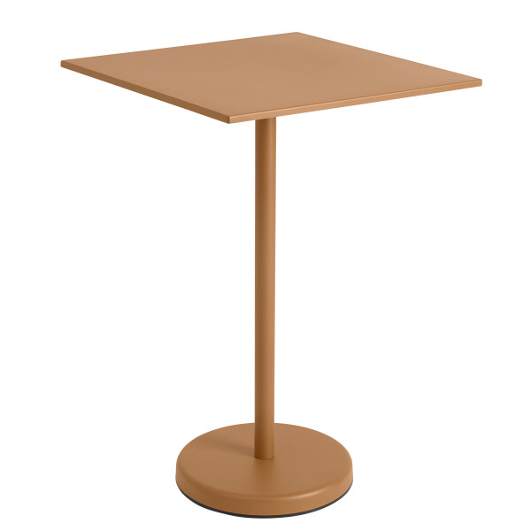 Muuto Linear steel cafe table square 70x70 h 105 burnt orange image